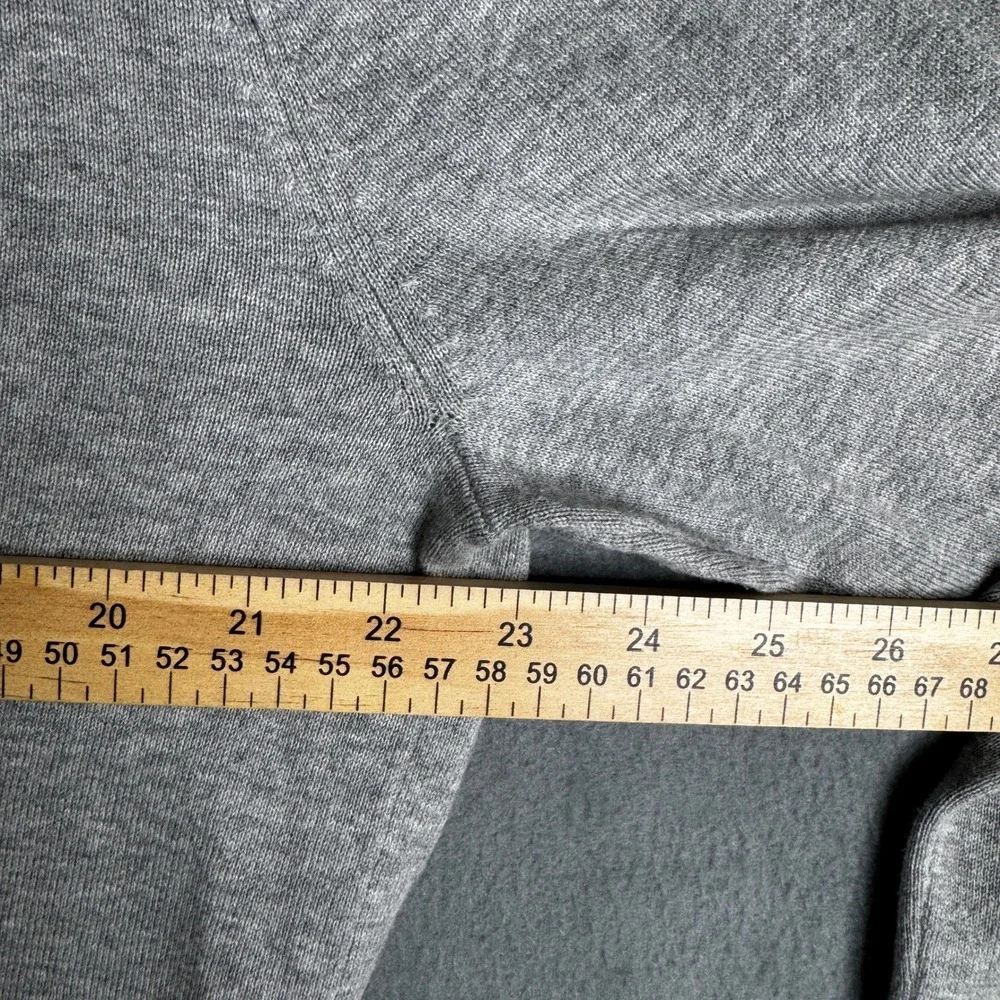 Perry Ellis Mens Gray‎ Varsity Tennis V-Neck Button Front Cardigan Sweater L